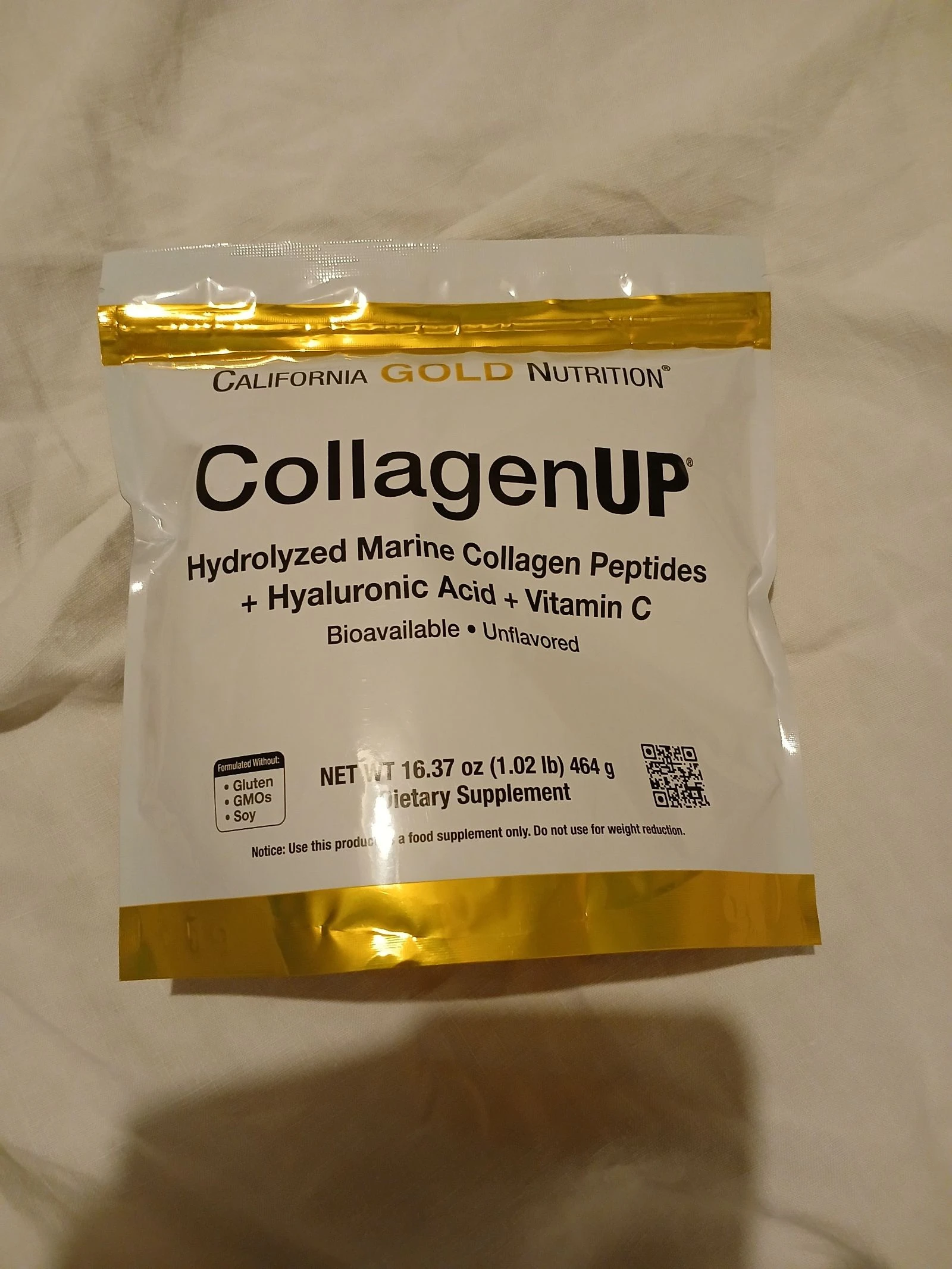 Collagène Gold nutrition peptides de Collagène hydrolysé 460g